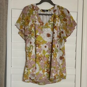 Boho Floral Blouse